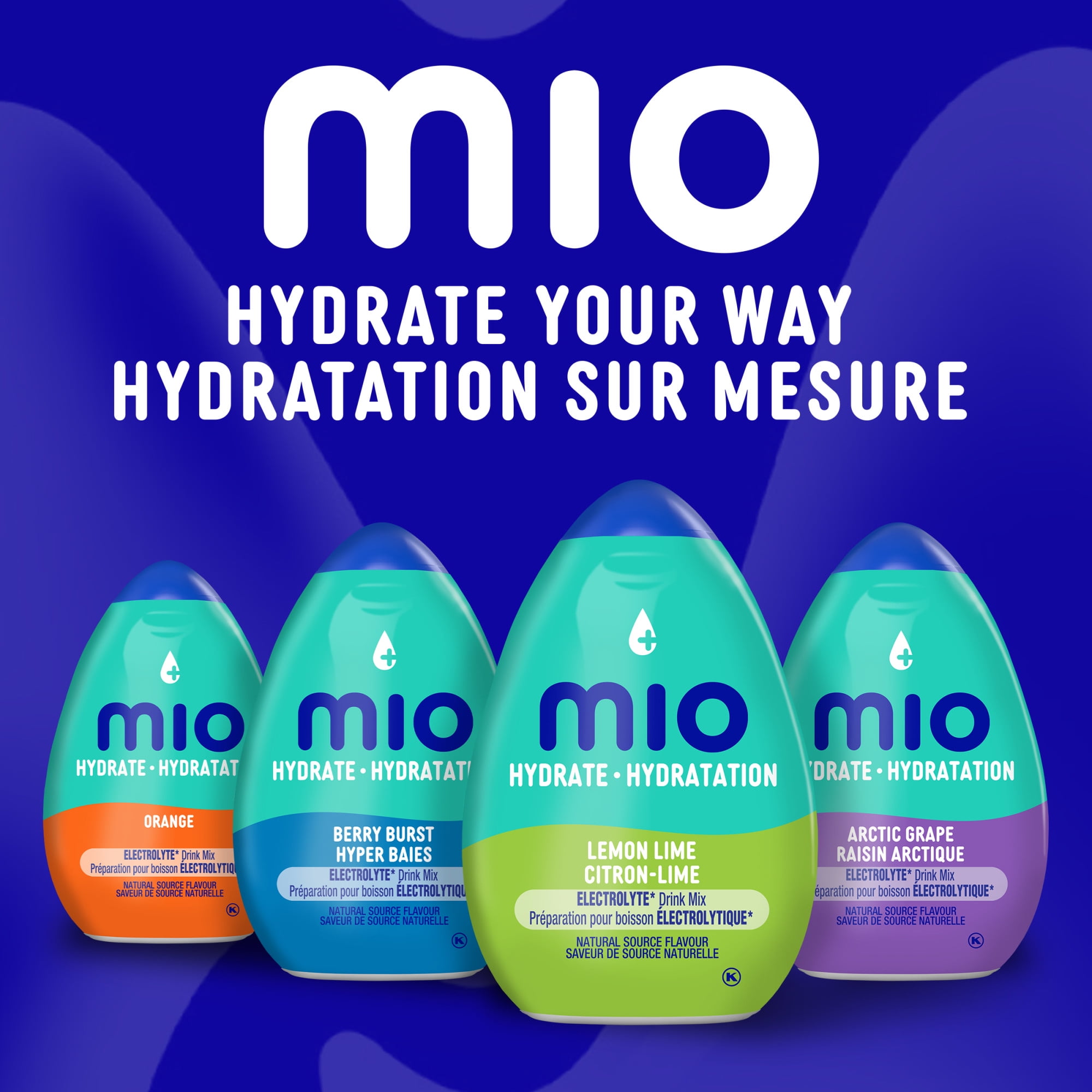 mio Hydrate Lemon Lime Electrolyte Drink Mix, 48 mL Bottle, MIO SPORT LEMON LIME 48ML