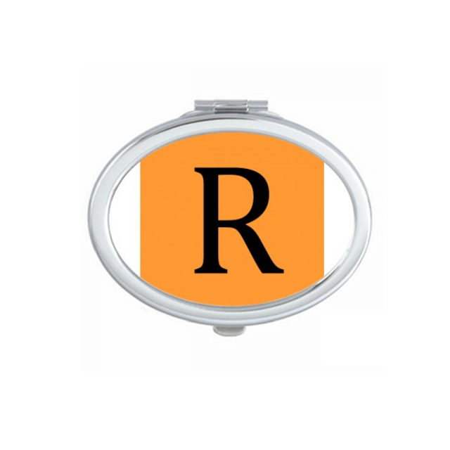 South African Currency Symbol Rand ZAR Mirror Portable Fold Hand Makeup Double Side Glasses