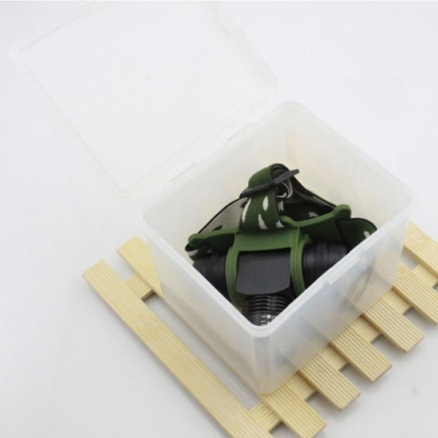 Caja de Plástico de 2 Piezas para Almacenamiento de Soporte para Batería de Litio 18650 Y Lámpara de Cabeza Al Aire Libre en Interiores Soledad Estuche para almacenamiento de faros