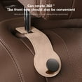 thumbnail image 5 of Car Accessories Portable Leather Car Seat Back Hidden Hooks Invisible Gasoline Car Rear Backpack Small Things Storage Hooks on Clearance, 5 of 7