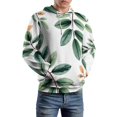 thumbnail image 5 of Green Leaf Pattern 3D Print Hoodie Men Women Autumn Thin Pullover Sweatshirt Vintage Streetwear Tops, 5 of 6