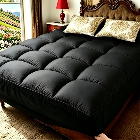 Cooling Mattress Topper & Deep Pocket Mattress Pad Suitable For Cooling ComfortBreathable Cover, Machine Washable