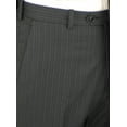 thumbnail image 6 of LN LUCIANO NATAZZI Italian Men's Suit 160'S Canali Cashmere Wool 2 Button Stripe Gray Stripe, 6 of 7