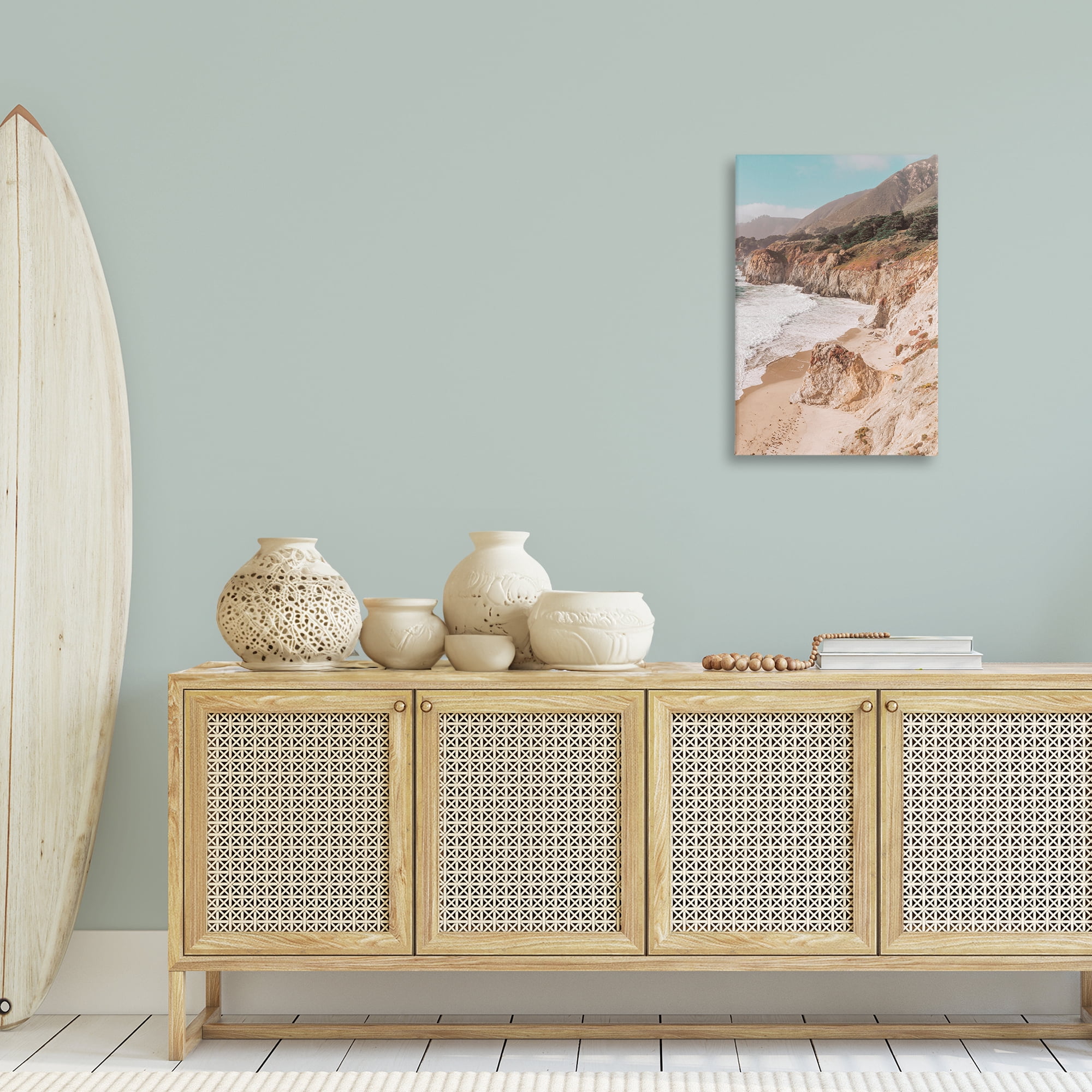 Stupell Industries Rocky Ocean Cove Landscape & Nature Photography Wrapped Canvas Art Print Wall Art, 20 x 30