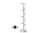 thumbnail image 5 of AoneJewelry 1.40 Carat Oval Shape Tanzanite & Diamond Gemstone Ring In 10K Yellow Gold, 5 of 6