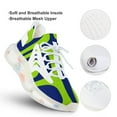 thumbnail image 3 of Green Blue Abstract Geometric Shapes Walking Shoes for Men Woman Lightweight Tennis Fashion Elastic Sports Shoes Cushion Basketball Shoes, 3 of 8