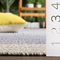 thumbnail image 5 of Safavieh Braided Victor Bordered Machine Washable Reversible Area Rug, Gray/Ivory, 5' x 5' Square, 5 of 12