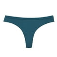 thumbnail image 3 of Swuxness Women's Seamless Stretch Thong Panty Solid Color Fashion Breathable Style Lightweight All Day Low Waisted Panties, 3 of 4