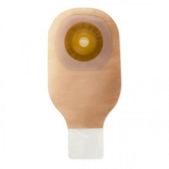 Premier Flextend Colostomy Pouch, One-Piece System, 12 Inch Length, 3/4 Inch Stoma, Drainable, 5 Count