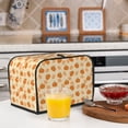 thumbnail image 6 of Kdxio Autumn Leaves And Pumpkins Print Toaster Cover Bread Machine Cover Fits for Most Standard 2 Slice Toasters,Keep Toaster Free From Dust And Fingerprint Oven Dustproof Cover, 6 of 7