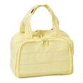 thumbnail image 1 of Wosthever Bolsa de maquillaje de moda, de gran capacidad y bien organizada. Almacenamiento y organización del hogar amarillo, 1 of 3