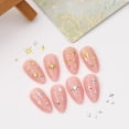 thumbnail image 2 of 400 dijes de uñas de estrella para uñas, arte en 3D, dor, plate, estrella, tachuelas metálicas, diamantes de imitación, decoración de uñas, kit de manicura, accesorios para mujeres, salón de, 2 of 3