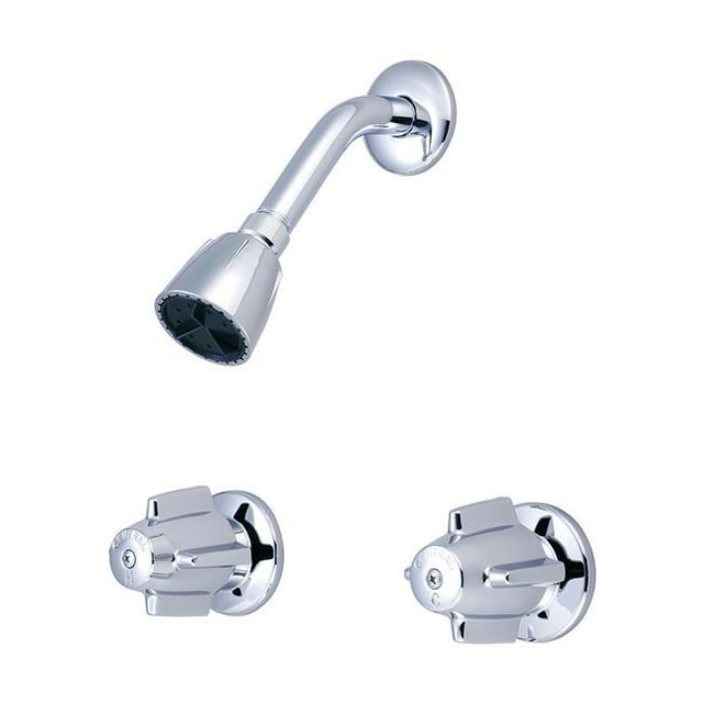 Central Brass 80826 Two Handle Shower Set - Polished Chrome
