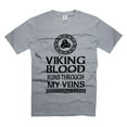thumbnail image 5 of Viking Blood Runs Through My Veins Shirt Viking DNA Shirt Viking Patriotic Shirt Viking Blood Shirt (4X-Large Navy Blue), 5 of 6