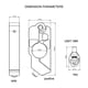 thumbnail image 4 of Ciclismo Agarre de manillar de bicicleta Cerradura de seguridad Aleación de aluminio a prueba de agua con 2 llaves (Rojo) Ehuebsd Para estrenar, 4 of 9