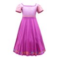 thumbnail image 2 of Girls Princess Cosplay Costume w/Crown Female Cartoon Print Fancy Outfits for 4-9 Year Little Girls, 2 of 5