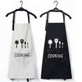 thumbnail image 3 of Adjustable Kitchen Chef Apron, Kitchen Cooking Waterproof Aprons,BBQ Apron,White, 3 of 5