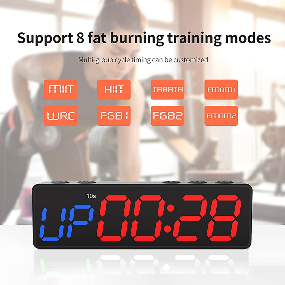 timer clock Workout Clock with Battery Portable Mini Gym Timer with