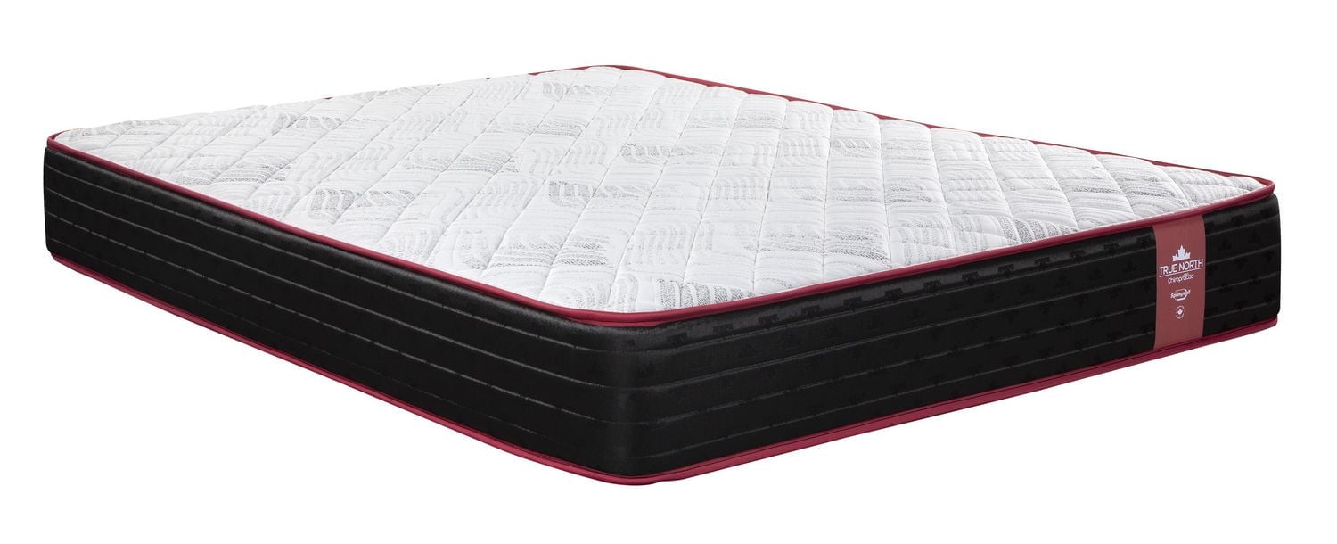 Luxury Evy Euro Top Springwall- Fabriqué localement au Canada - 14,5" Très Grande Hauteur - Ressort ensaché et mousse de luxe Bio Comfort