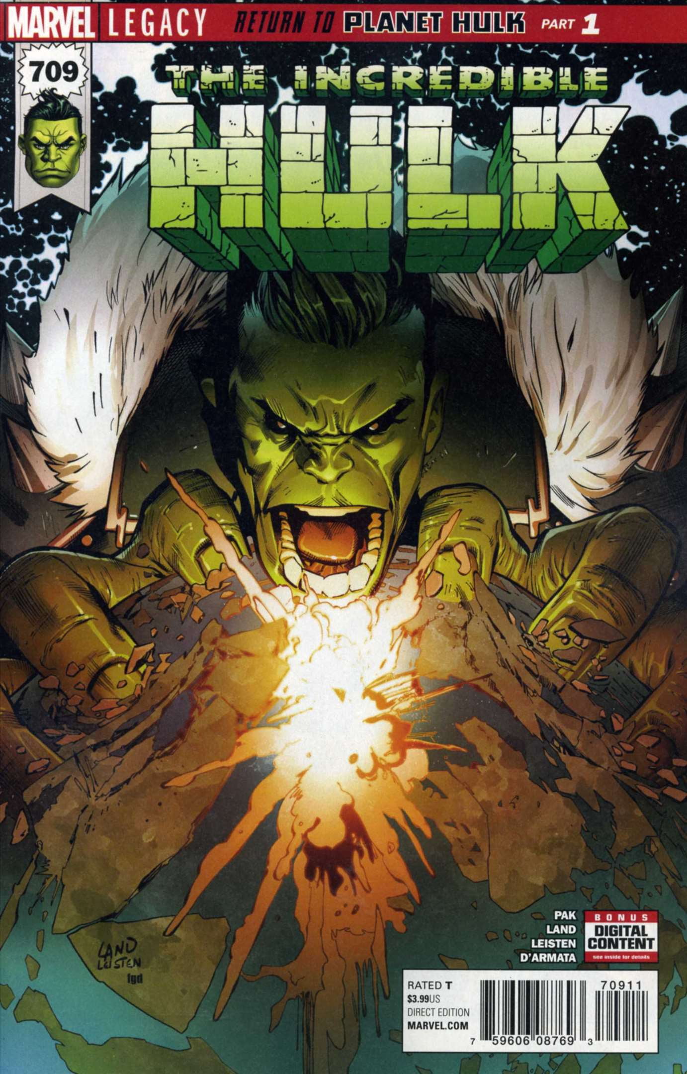 Cover of Incredible Hulk #709