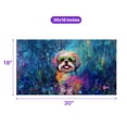thumbnail image 5 of Hippie Shih Tzu Portrait oil painting Watercolor Tie-dye Vintage Doormat Lion Dog Lover Gifts Indoor Outdoor Welcome Mat - 00015, 5 of 5