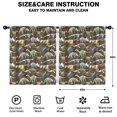 thumbnail image 2 of Blackout Kids Curtains,Brown Colorful Dinosaurs Fossils Pattern Childrens Insulated Curtains Set Of 2,Bedroom Essentials,Toddler Room Decor 52"x63", 2 of 5