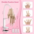 thumbnail image 2 of Practice Hand for Acrylic Nails - Acrylic Fake Mannequin Practice Hand - Flexible Hands Model With Powder and Liquid Full Nail Kit for Beginners, 2 of 8