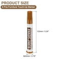 thumbnail image 2 of Uxcell Furniture Repair Wood Markers 6 Pack Burnt Sienna Touch Up Filler Sticks Oil Based Paint Markers for Scratches Wood Floors, 2 of 7