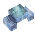 thumbnail image 3 of Caja de cambio de forma geométrica 3D, juguete de rompecabezas transformador de forma magnética, divertido alivio del estrés para niños y adultos, color azul, 3 of 5