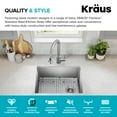 thumbnail image 4 of KRAUS Fairlane 25” Undermount Single Bowl 18-Gauge Stainless Steel Kitchen Sink, 4 of 7