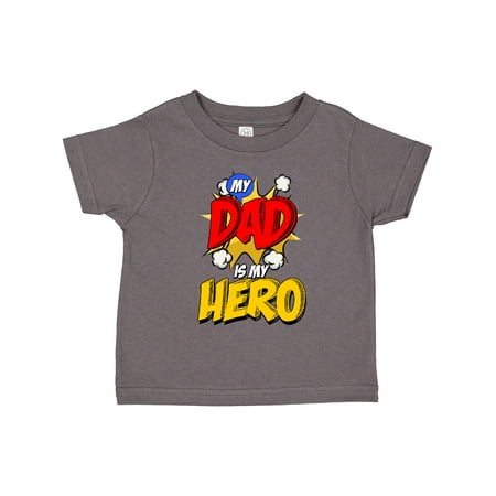 

Inktastic Dad is My Hero Gift Toddler Boy or Toddler Girl T-Shirt