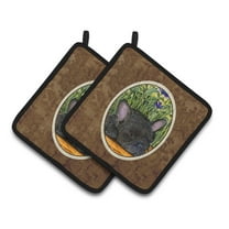 Caroline's Treasures SS8674PTHD French Bulldog Pair of Pot Holders, 7.5HX7.5W, multicolor