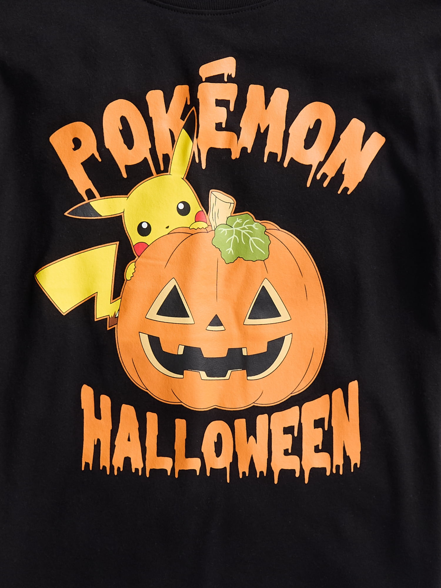Pokemon Pikachu Little Boys and Big Boys Halloween Graphic Tee, Sizes 4-18
