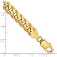 thumbnail image 2 of Captivating Trendy Polished 14K 8mm Flat Beveled Curb Chain Chic Opulent Radiant, 2 of 2
