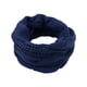 thumbnail image 1 of Qarigey Calentador de cuello artesanal exquisito de fibras acrílicas de gama alta para un aspecto limpio y elegante calentador de cuello de Accesorios de disfraces azul oscuro, 1 of 6