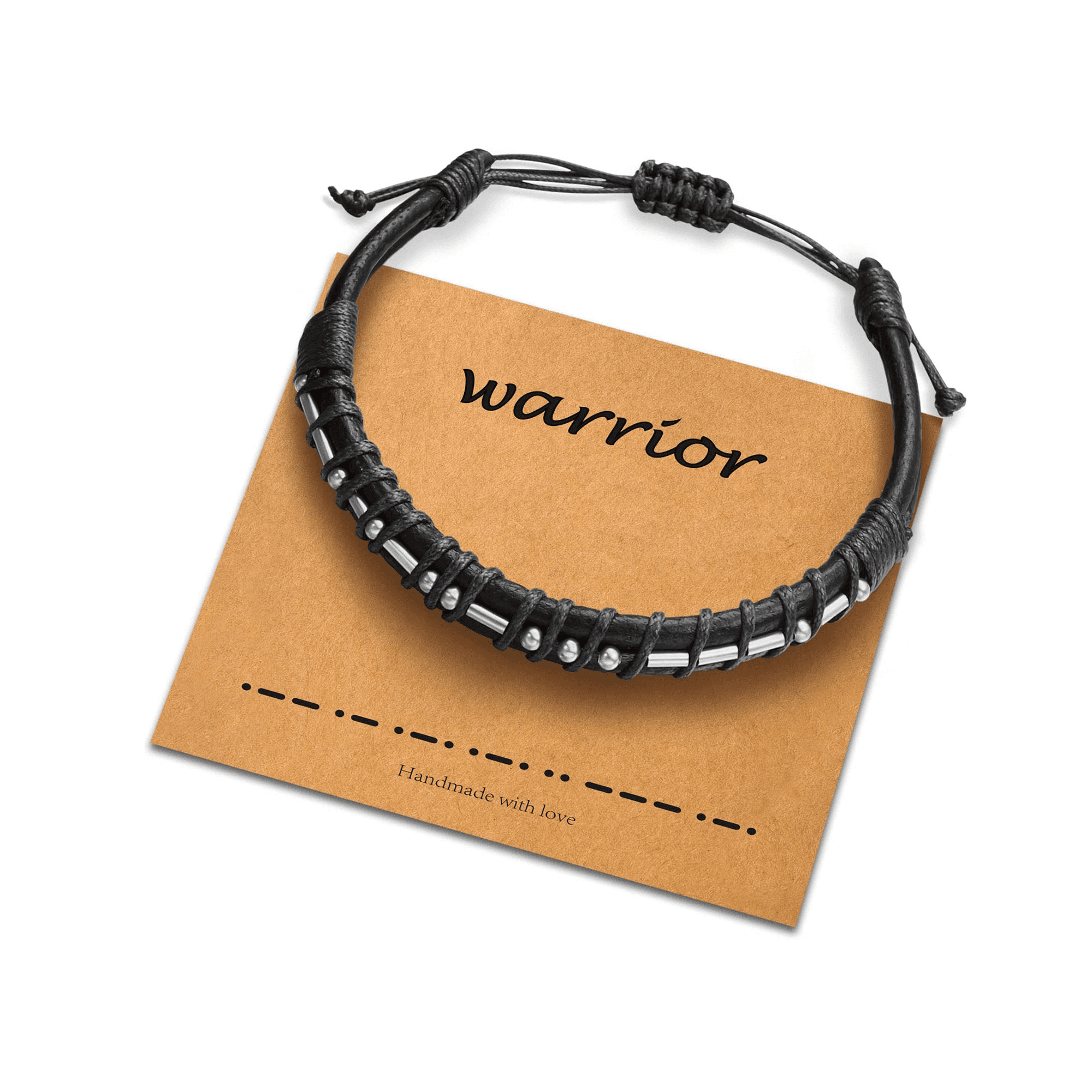 morse-code-bracelets-gifts-for-men-white-gold-plated-beads-on-black