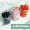 thumbnail image 6 of Sage Spoonfuls Glass Baby Food Storage Jars - 9 Set, 8oz Baby Food Jars w/Lids, Freezer Storage, Reusable Glass Baby Food Containers, Breast Milk Storage, Microwave & Dishwasher Safe, Infant & Baby, 6 of 9