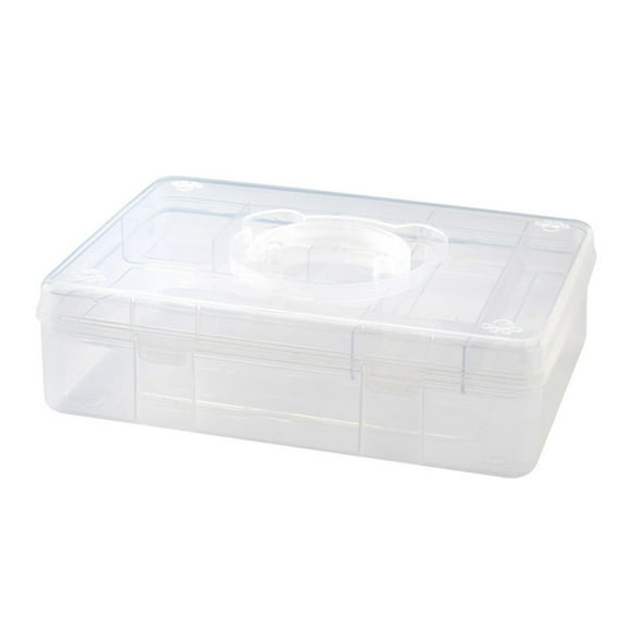 Necvior Stackable Storage Container Box with Handle, for Art Craft Scrapbooking Supplies