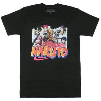 Naruto Shippuden Anime Adult T-Shirt - Black Cotton Tee With Ninja Graphic, Regular Fit