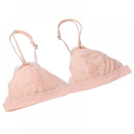 

Wuffmeow Women Sexy Lace Bra Seamless Bralette Floral Lace Bustier Sheer Top Lingerie Y6