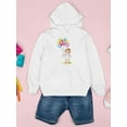 thumbnail image 3 of A Girl With Balloons Hoodie Juniors -Image by Shutterstock,  Medium, 3 of 4