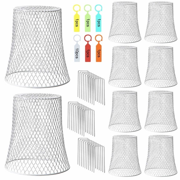 Chicken Wire Cloche Plant Covers Garden Netting Metal Heavy Duty Plant Protectors From Animals For Keeping Bunnies Chicken Squirrels Birds Other Out 9.13×9.13in