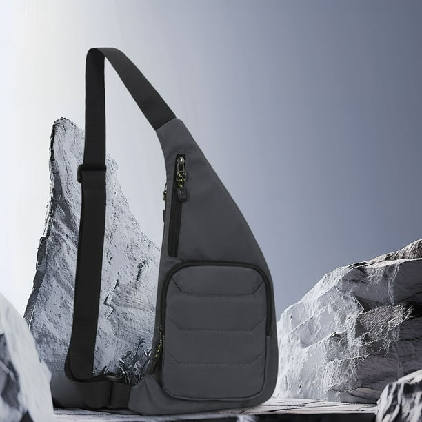 Xihbxyly Bolso Bandolera, Diseño Moderno con Bloques de Color, Correa Ajustable, Versátil y Funcional, Ideal para Senderismo Al Aire Libre o Uso Diario, Estilo Unisex, Tamaño Compacto, 40 X 17 X 2 Cm