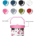 thumbnail image 4 of 30oz Valentine''s Day Flip Tumbler with lid and Straw,Valentine''s Day Gifts for Women,Valentine''s Day Stuff Decor Accessories,Valentine''s Day CoffeeTravel Mug Cup Water Botter, 4 of 6
