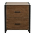 thumbnail image 4 of Lexicon Sedley Metal File Cabinet in Walnut and Black, 4 of 7
