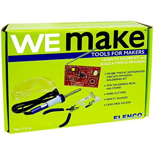 Elenco WE MAKE Learn to Solder FM Radio Kit with Tools