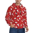 thumbnail image 2 of Goofa Christmas Santa Cartoon Snowman A for Men's Hooded Sweatshirt - Lightweight Pullover Hoodie with Kangaroo Pocket, Perfect for Everyday Wear-4X-Large, 2 of 7