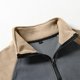 thumbnail image 5 of pstuiky manga larga para hombre, Suéter de forro polar con media cremallera y retazos para hombre, manga larga, cuello vuelto, cuello alto, abrigo de medio cuello camisetas de hombre xxl, 5 of 7
