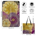 thumbnail image 2 of Intricate Floral Bouquet Gold Purple Hues Outdoor Picnic Blanket, Foldable Waterproof Beach Mat, Portable Beach Blanket for Beach Camping, Hiking, Family Concerts, 2 of 8