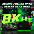 thumbnail image 5 of ATTACK SHARK R85 HE Wired Rapid Trigger Mechanical RGB Gaming Keyboard with Custom Lightbox,8KHz Polling Rate,0.005mm RT Accuracy,0.08MS Latency,Hall Effect,Magnetic Switch,Driver for PC, 5 of 10